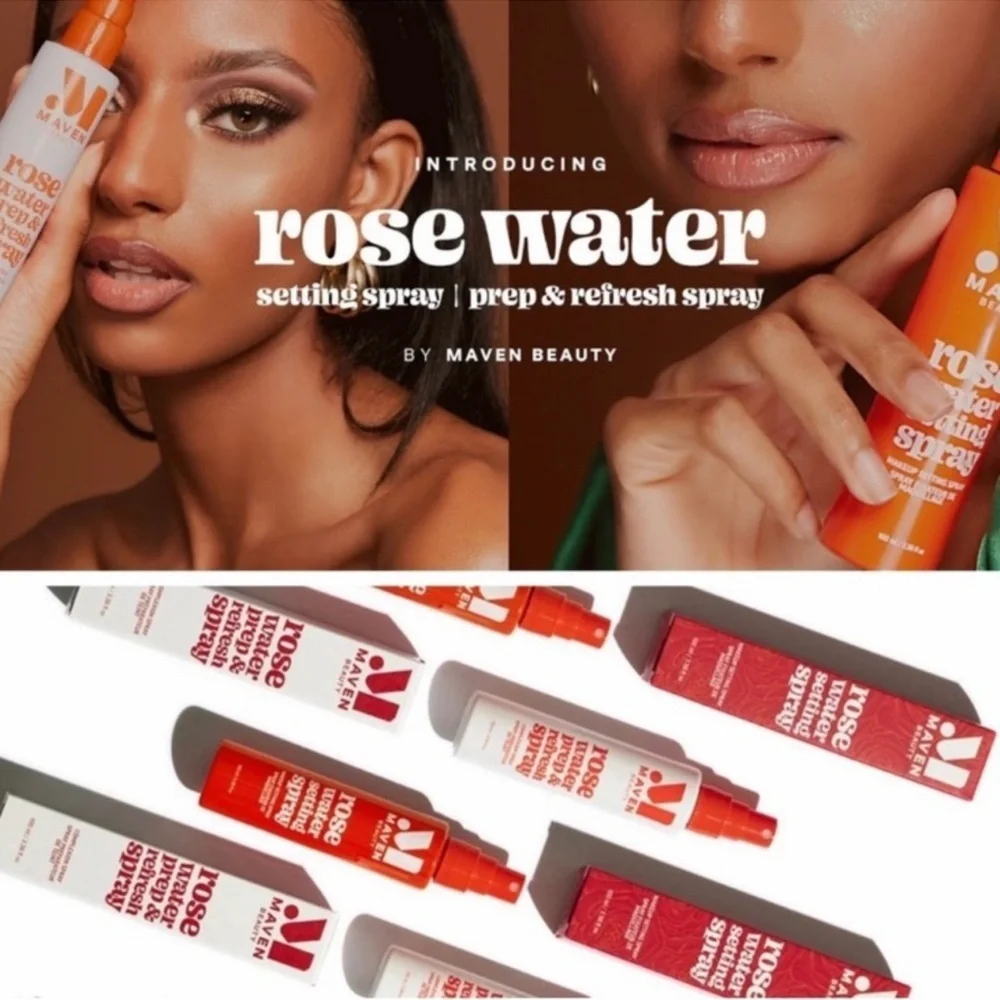 NIB 🔥 Maven Beauty Rose Water Setting Spray